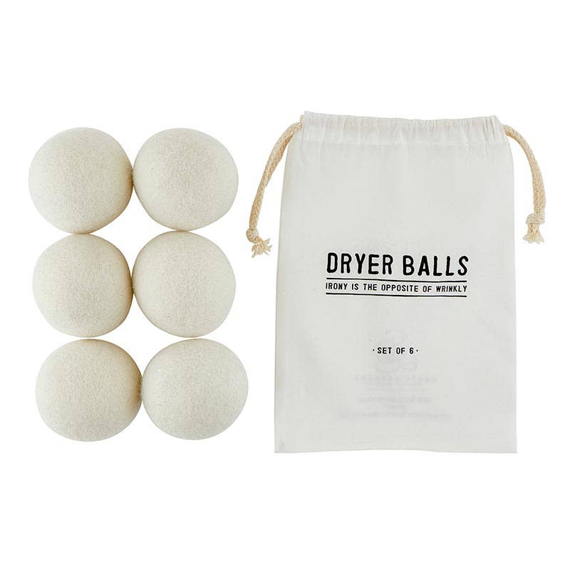 Wool Dryer Balls - Set of 6