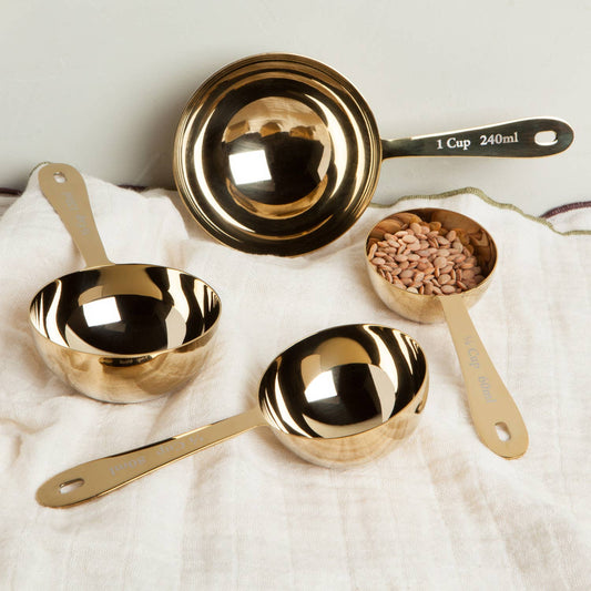 Gold Measuring Cups | Set of 4