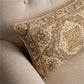 Rust Antique Rug Lumbar Pillow