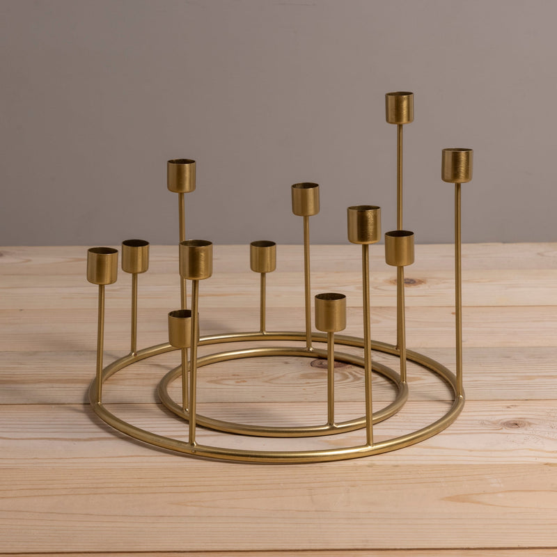 Kent Gold Candlestick Wreath | Large