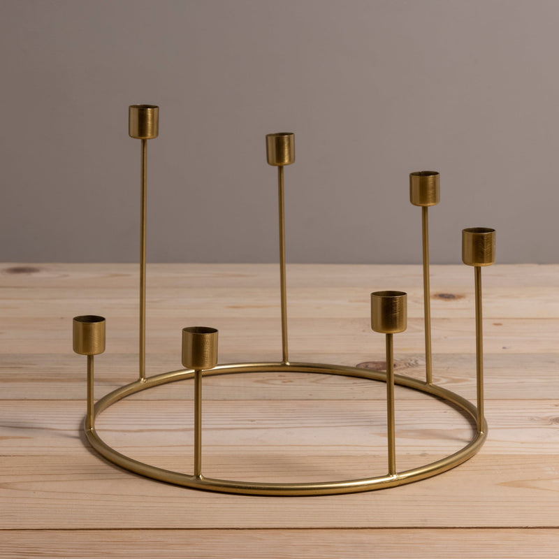 Kent Gold Candlestick Wreath | Large