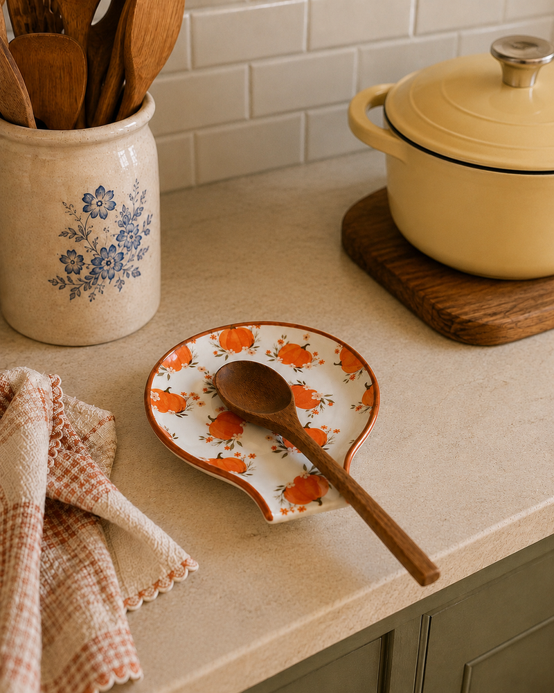 Pumpkin Pattern Spoon Rest