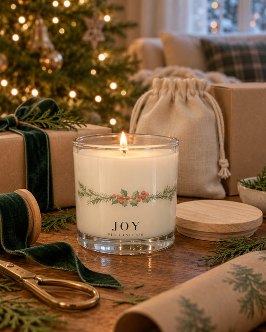 Joy Fir + Cypress Candle | Coconut Wax