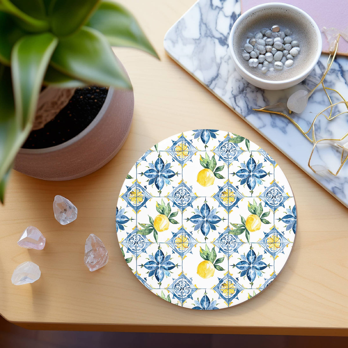 Mediterranean Lemon Coaster