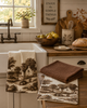 Harvest Toile Kitchen Towels - Set of 3