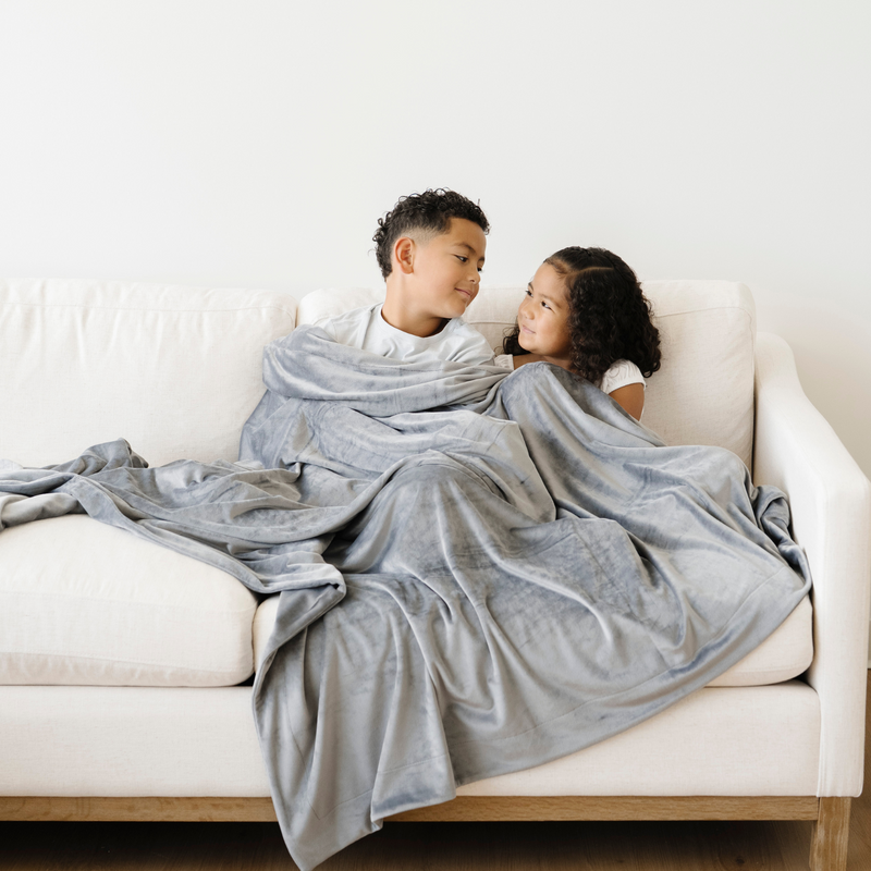Minky Stretch Throw Blanket