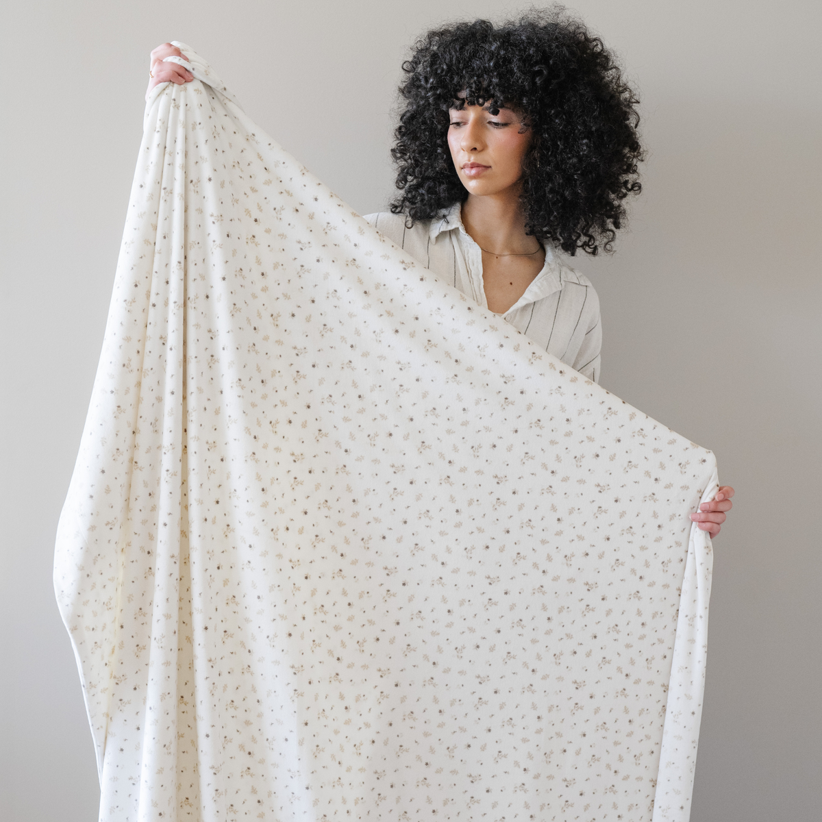 Minky Stretch Throw Blanket