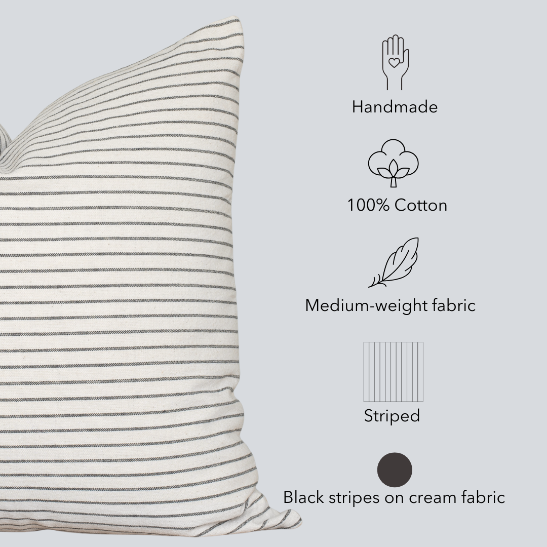 Fina Striped Pillow Cover