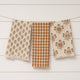 Amber Block Print Tea Towels