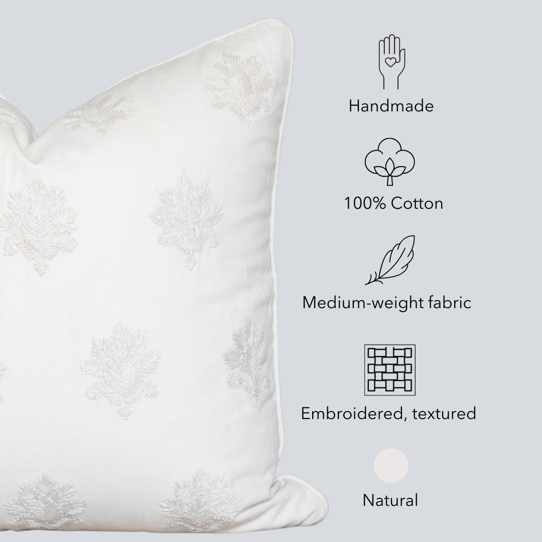 Arden Embroidered Pillow Cover