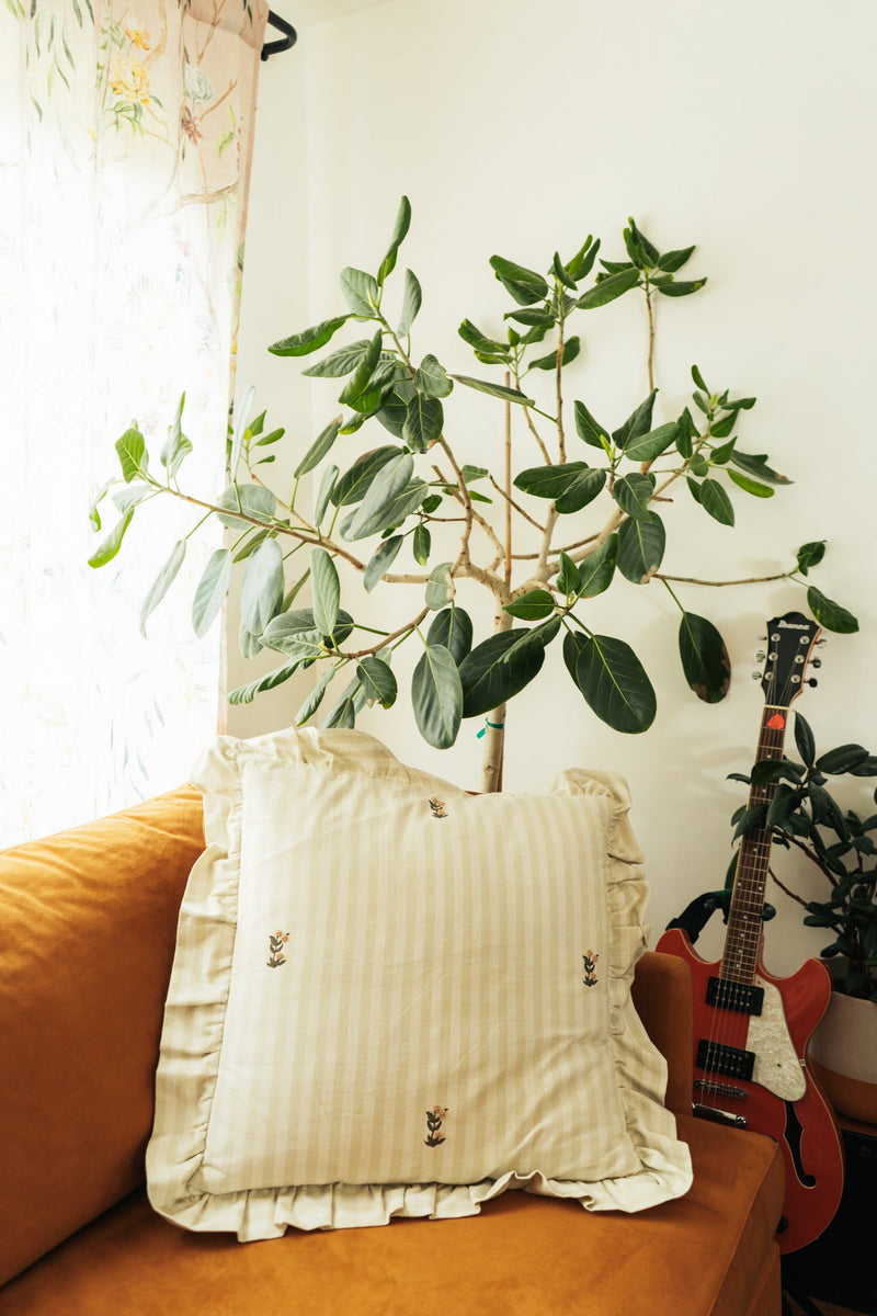 Frances Ruffled Pillow Cover