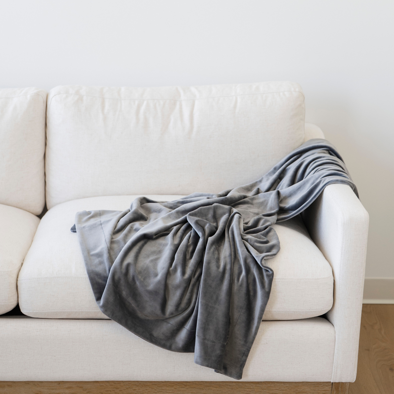 Minky Stretch Throw Blanket