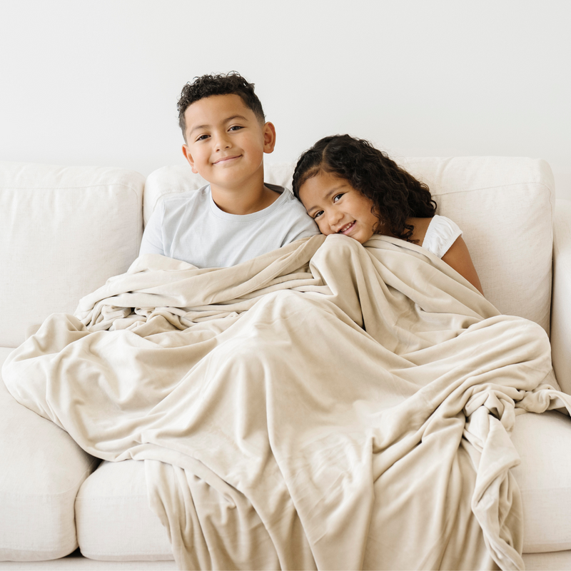 Minky Stretch Throw Blanket