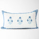 Seraphina Mughal Flower Pillow Cover in Blue