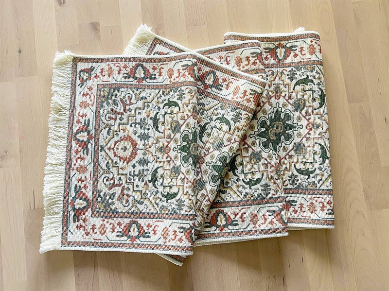 Antique Print Placemat - Brown