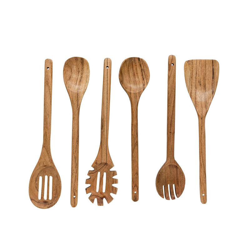 6 Piece Artisan Wooden Utensils