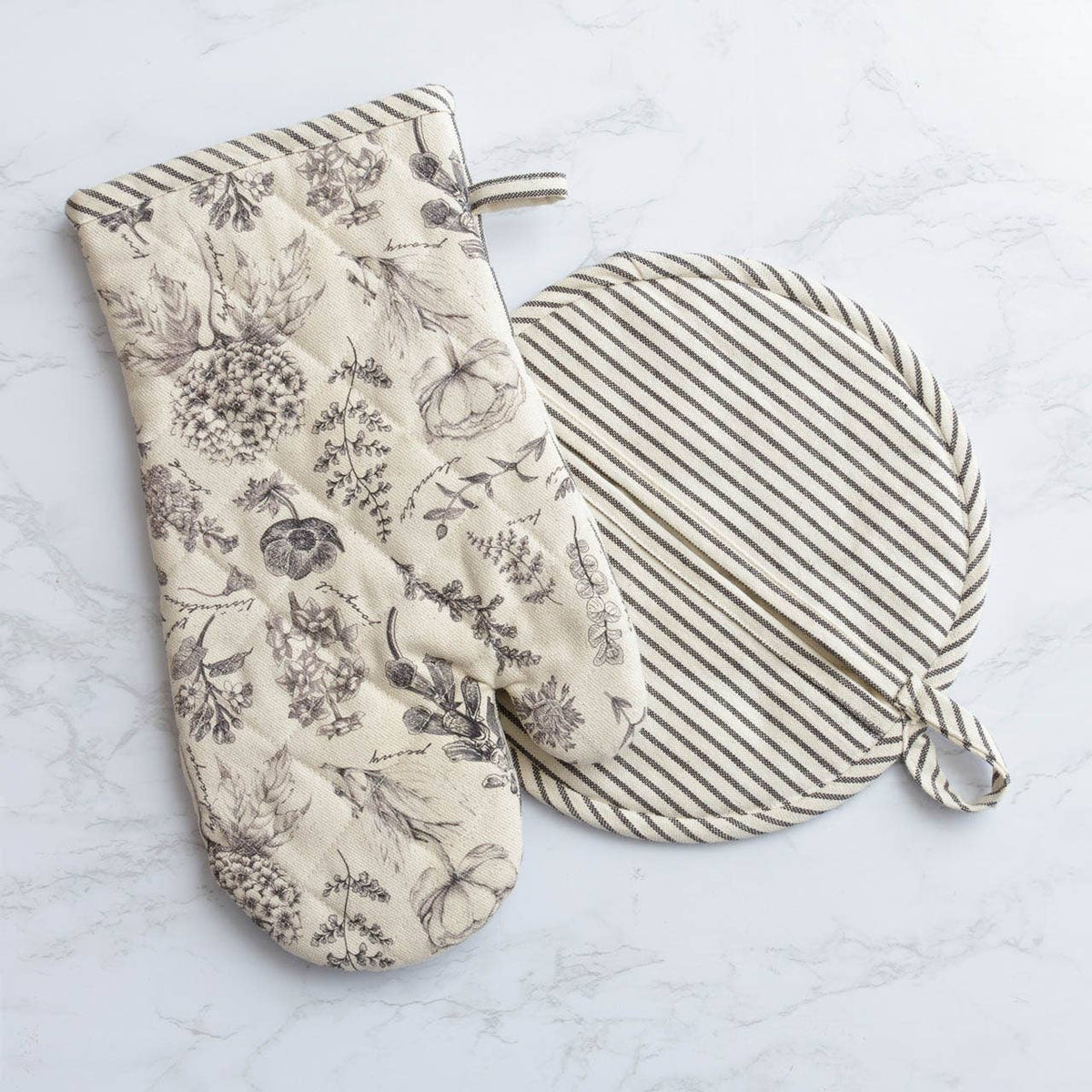 Botanicals Oven Mitt And Pot Holder Set