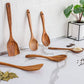 Zulay Kitchen 6 Piece Teak Wood Cooking Set