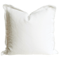 Ivory Fringe Pillow Cover