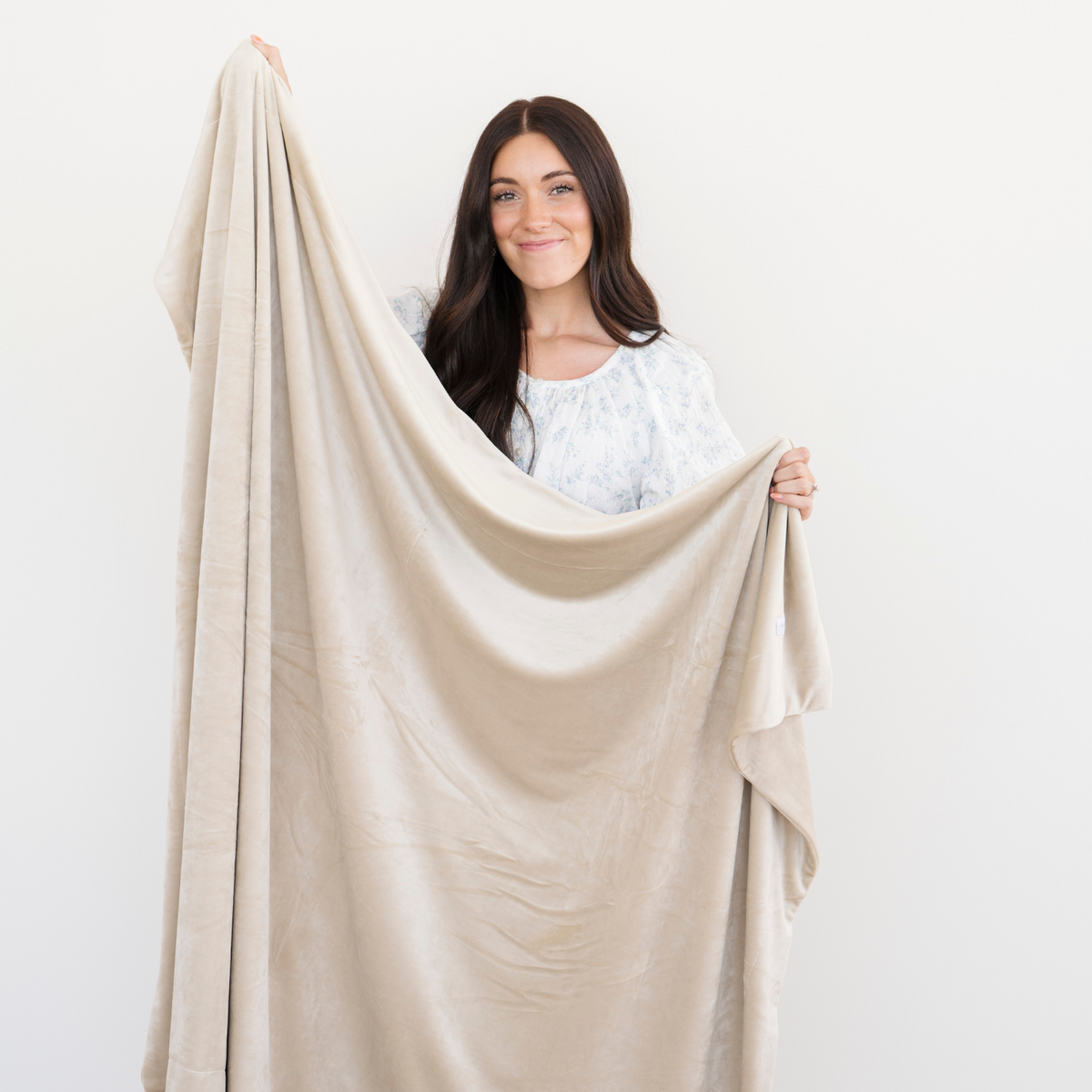 Minky Stretch Throw Blanket