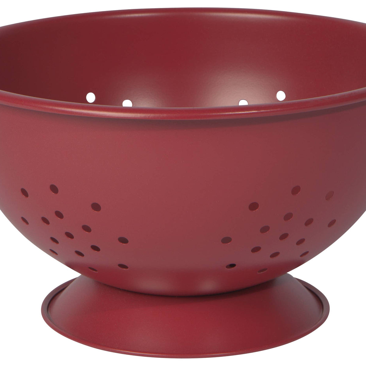 Matte Steel Red Colander - Large