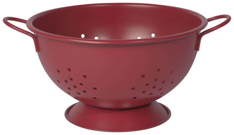 Matte Steel Red Colander - Large