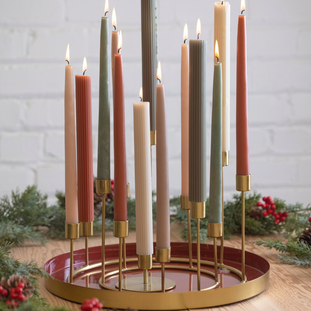 Kent Gold Candlestick Wreath | Large