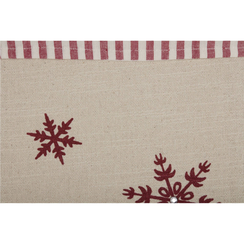 Natural Snowflake Stocking