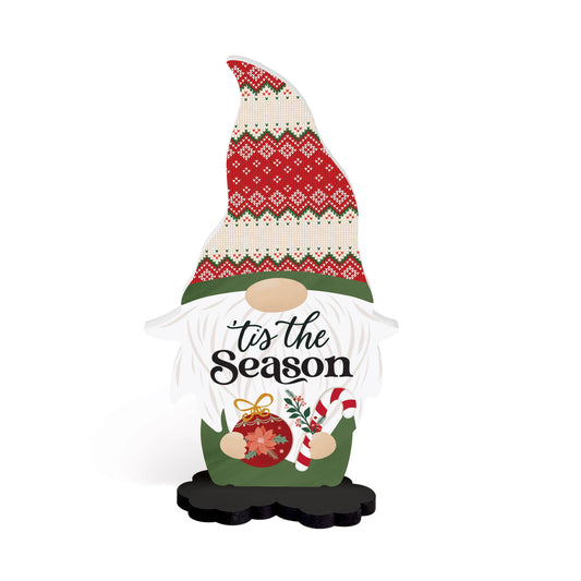 Tis The Season Gnome Shape Décor