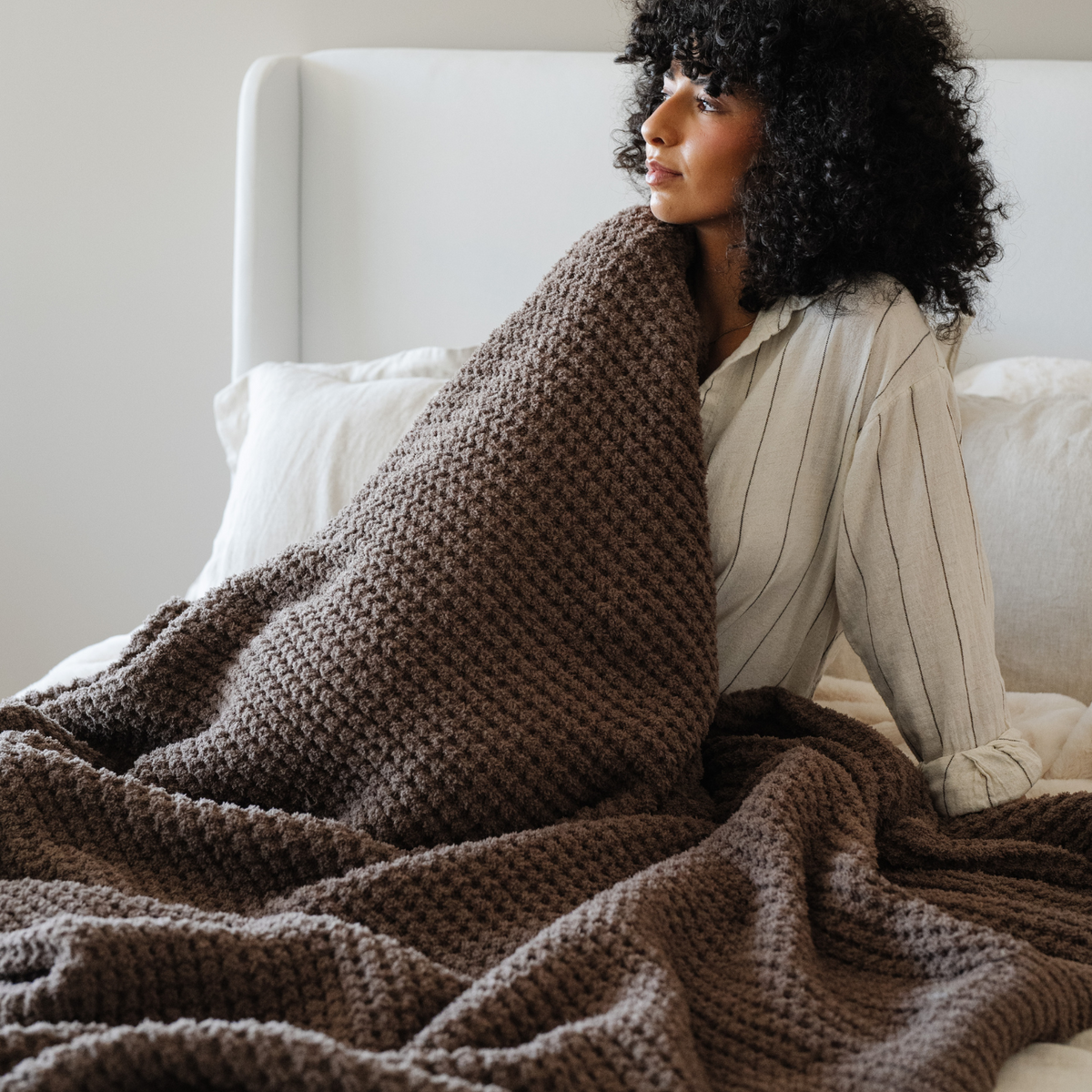 Waffle Knit XL Throw Blanket