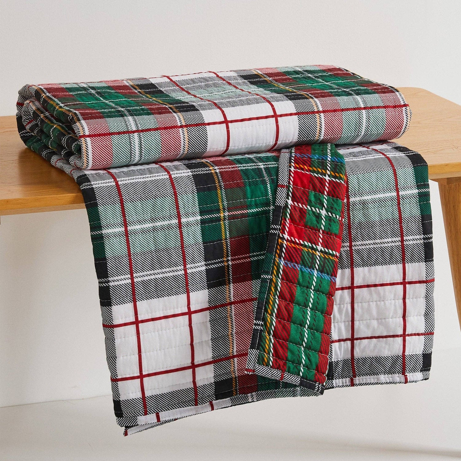 Spencer Plaid Quilted Throw