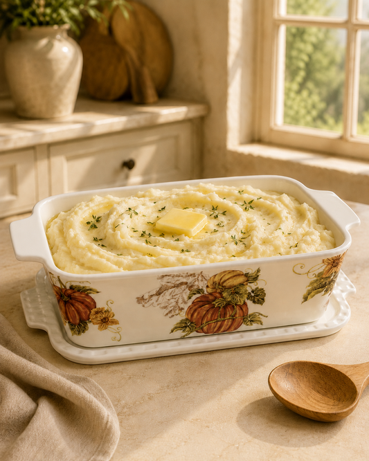 Fall Harvest Baking Dish With Lid