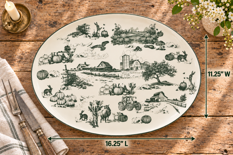 Farmhouse Heritage Ceramic Platter