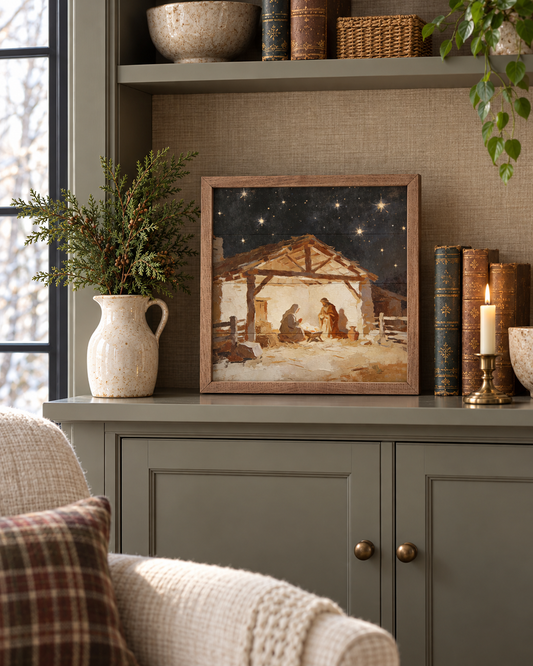 Bethlehem Under The Stars | Nativity Wall Art