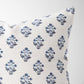 Isabella Floral Block Print Pillow Cover