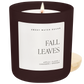 Fall Leaves Matte Jar Candle - 15 oz