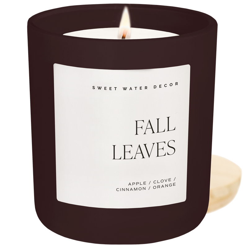 Fall Leaves Matte Jar Candle - 15 oz