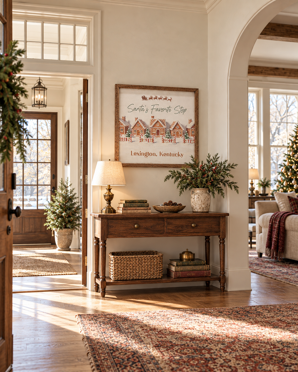 Santa's Favorite Stop | Personalized Wall Art