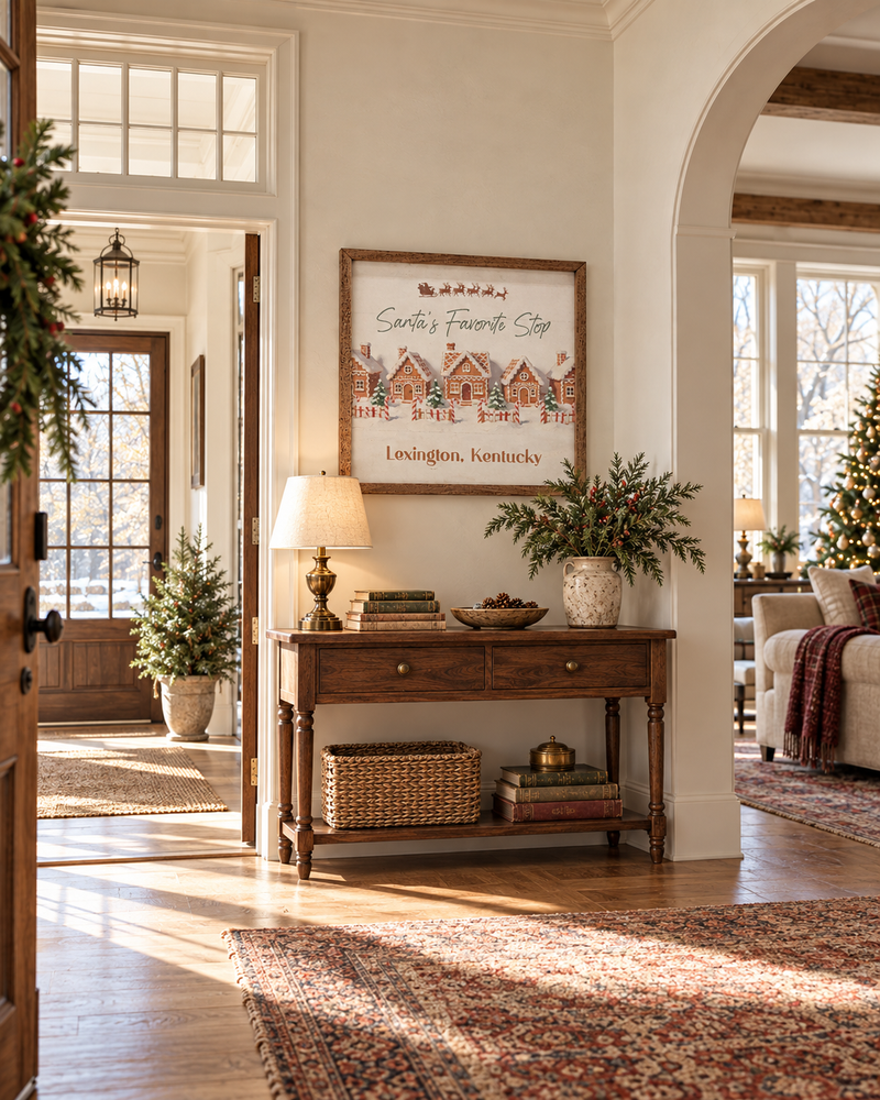 Santa's Favorite Stop | Personalized Wall Art