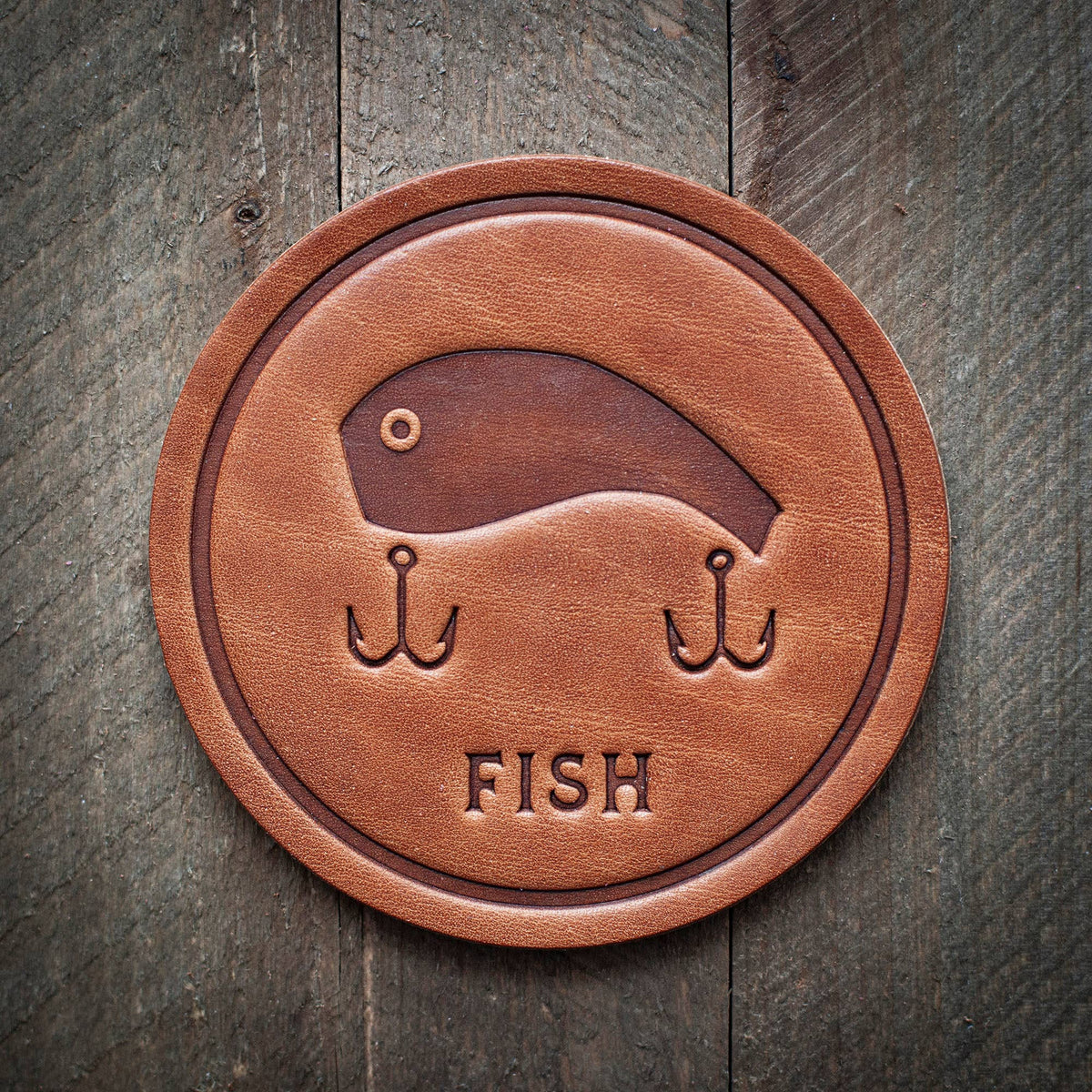 Fish Leather Coaster