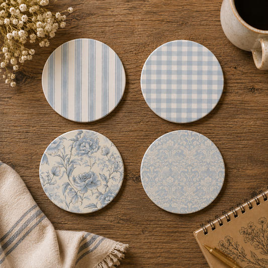 French Country Ceramic Coasters