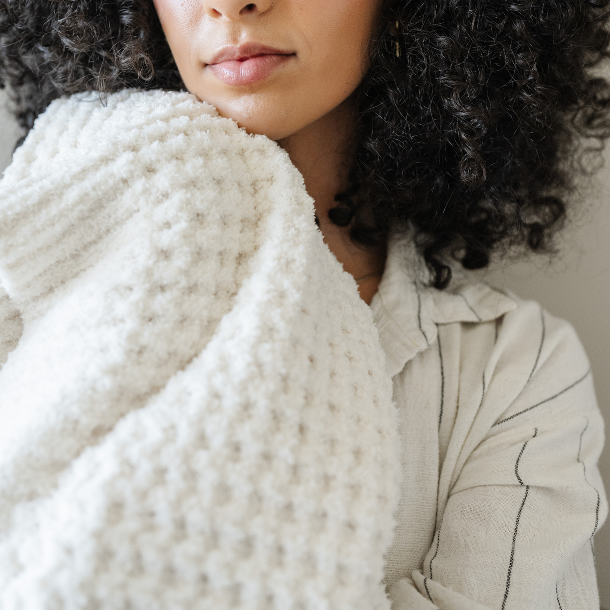 Waffle Knit Throw Blanket
