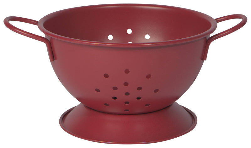 Matte Steel Red Colander - Small
