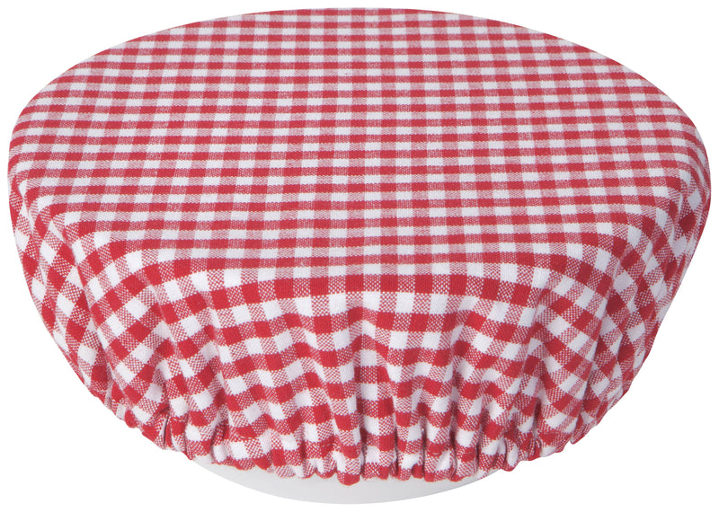 Red Gingham Bowl Covers | Set of 2