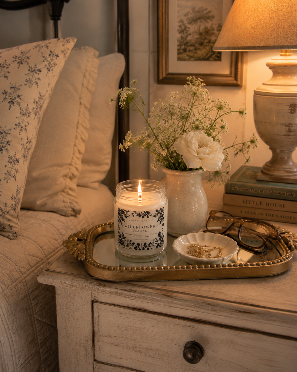 Antique Mirror Tray