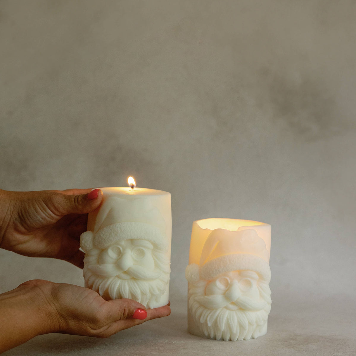 Santa Pillar Candle