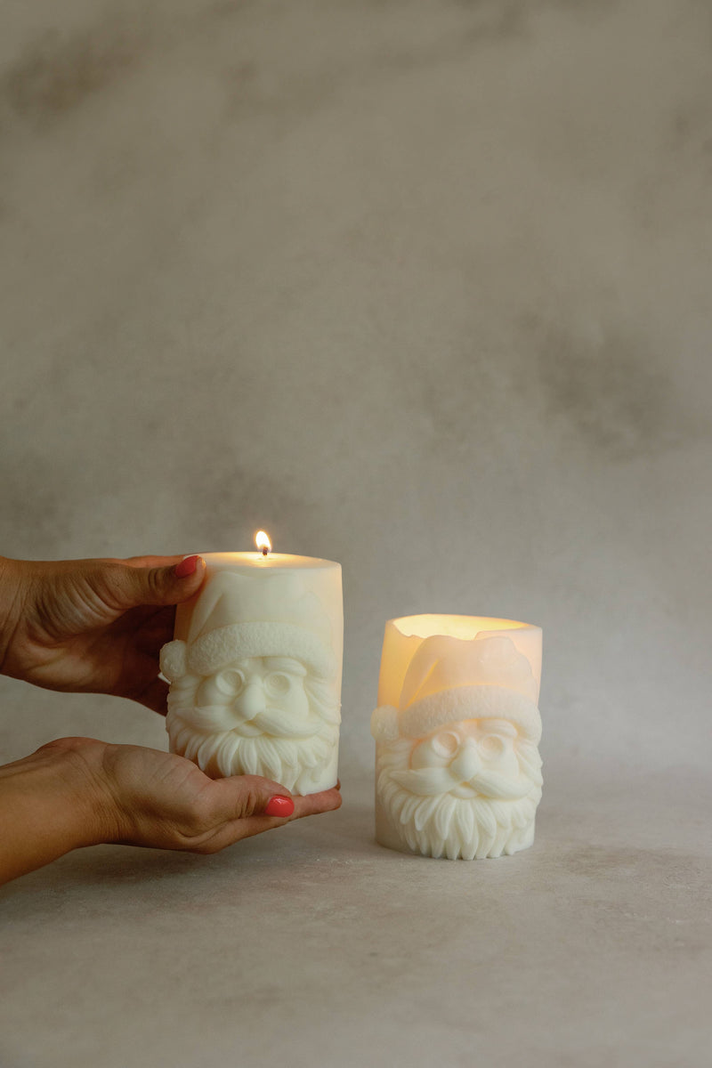 Santa Pillar Candle