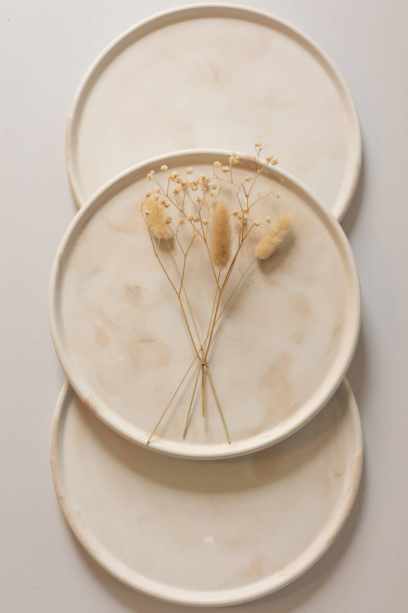 Large Round Concrete Tray