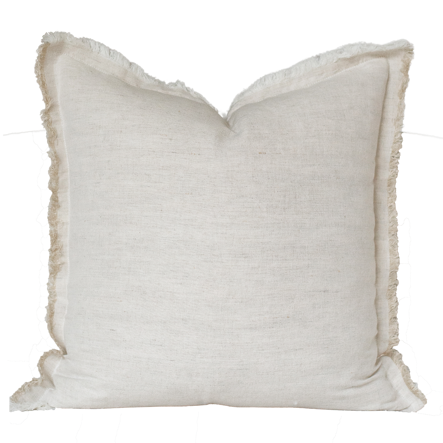 Natural Fringe Pillow Cover