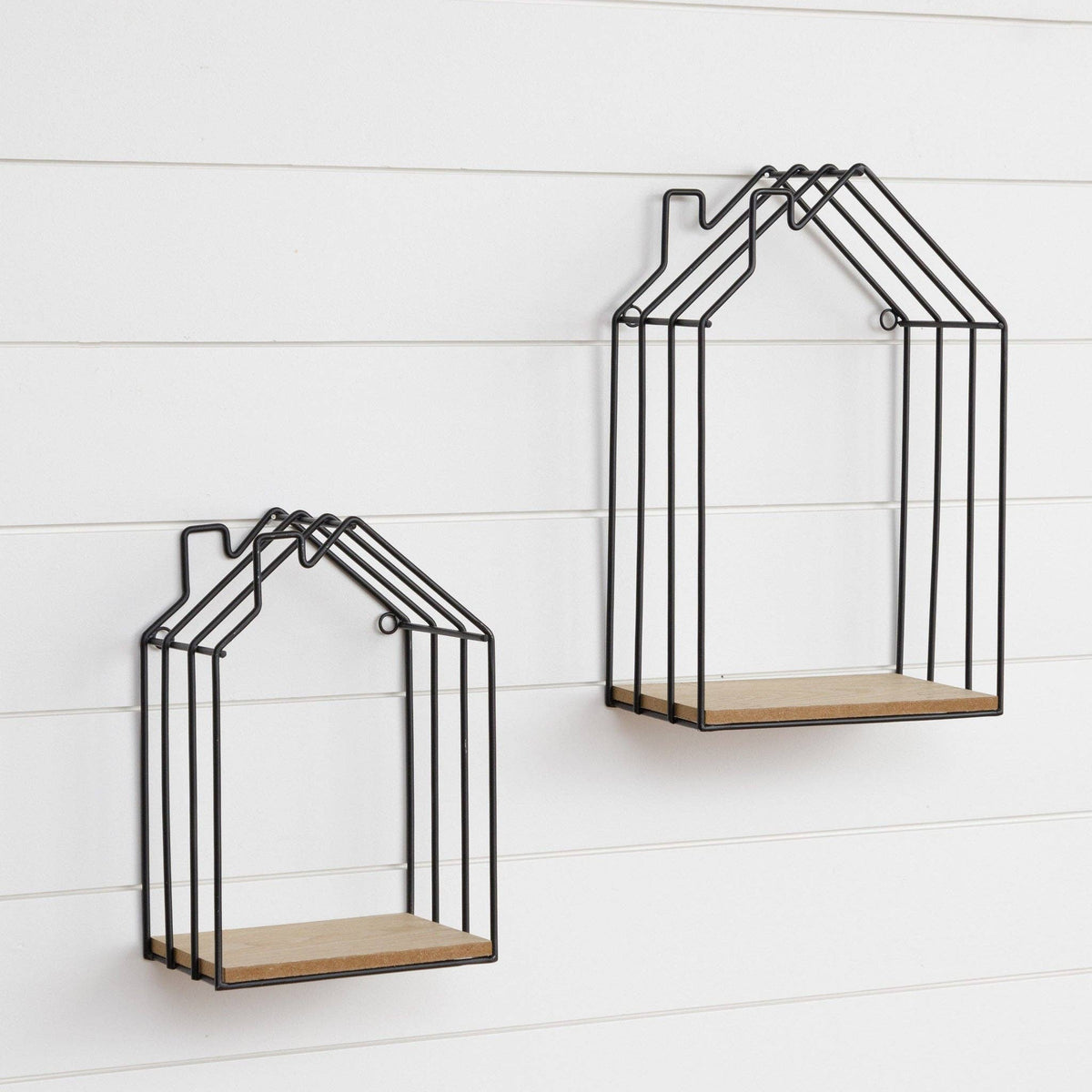 Iron House Shelf | Set Of 02